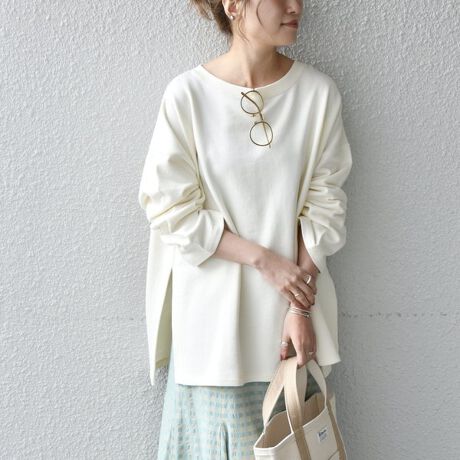 SHIPS any:〈抗菌防臭〉USAコットン 裏毛 ワイド プルオーバー 