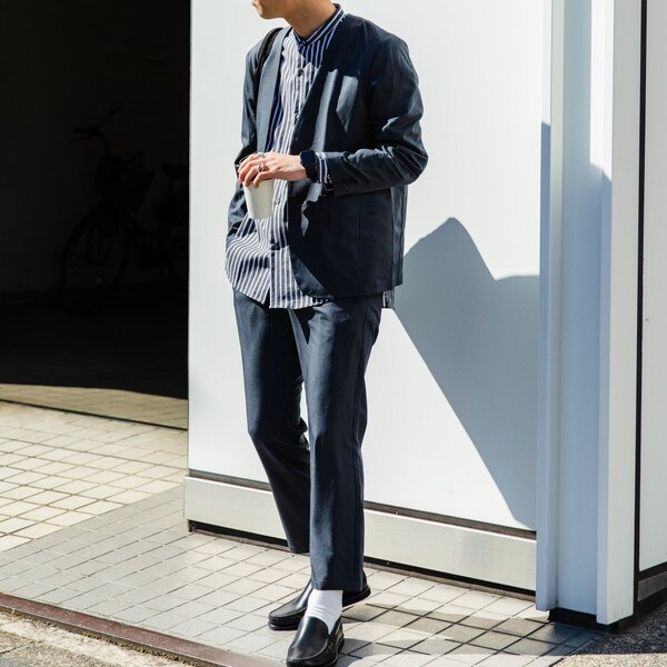 SHIPS any： 【ウォッシャブル】ノーカラー