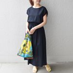 SHIPS any： リネン ミックス ペタル スリーブ ワンピース 
