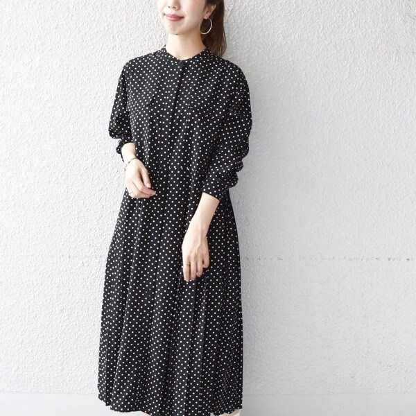 SHIPS any:〈ウォッシャブル〉ジョーゼット プリーツ ロングスリーブ ...