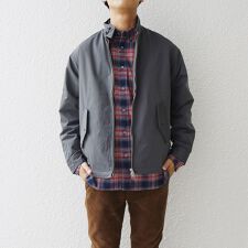 SHIPS any： 【ウォッシャブル】 ドッグイヤー ジップアップ 
