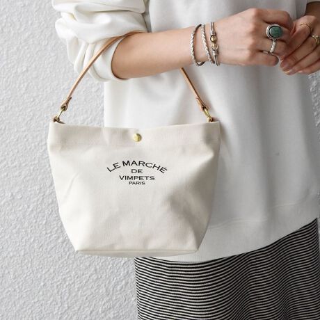 SHIPS any別注】LE MARCHE DE VIMPET: キャンバス コンビ ハンド バッ 