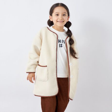 SHIPS any KIDS: ボア ノーカラー コート◇ | シップス エニィ(SHIPS 