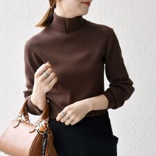 シップス エニィ(SHIPS any)のSHIPS any:〈手洗い可能〉デリケート リブ タートルネック ニット プルオーバー