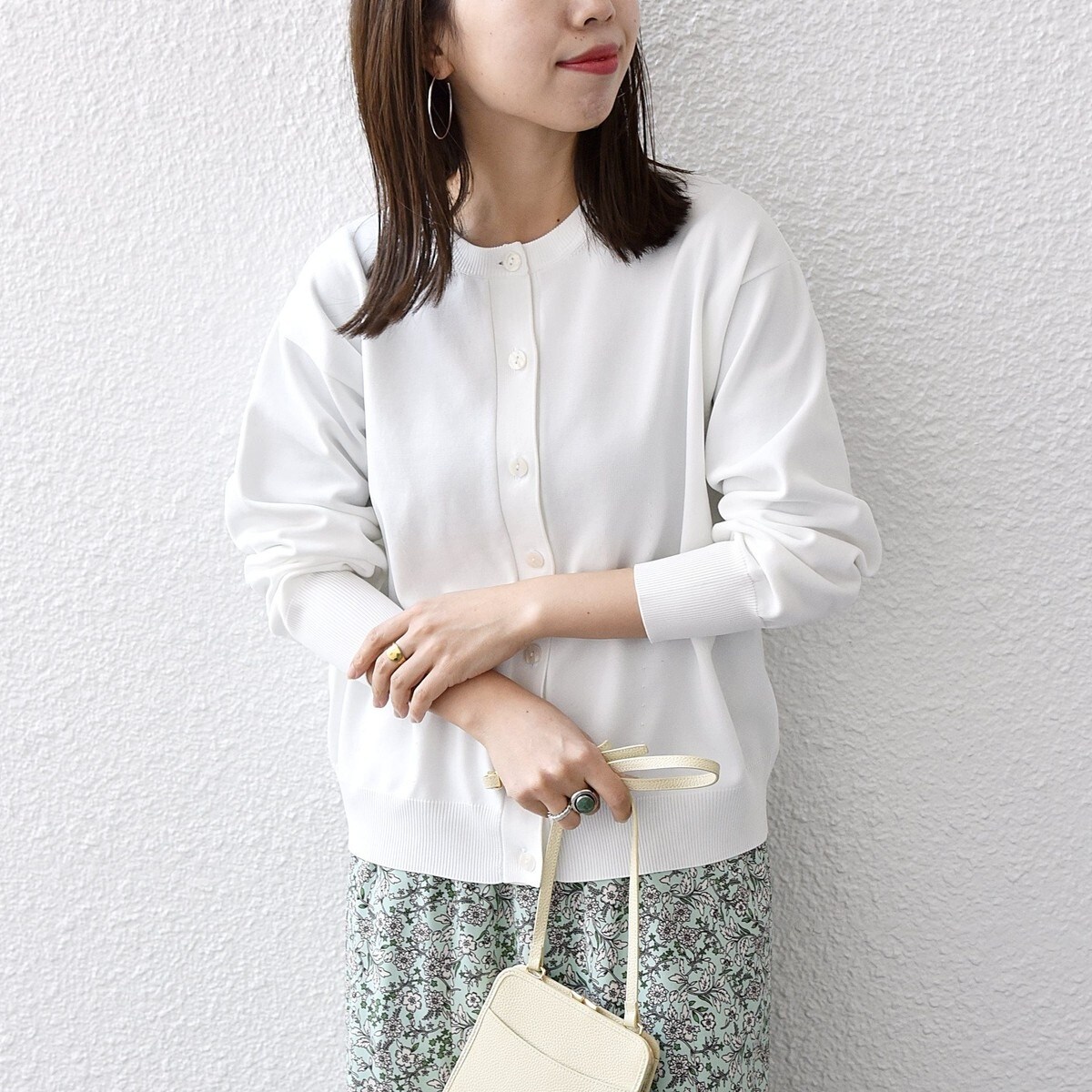 SHIPS any ／2wayコクーンクルーネックカーディガン SHIPS any:〈洗濯機可能〉2WAY コクーン クルーネック