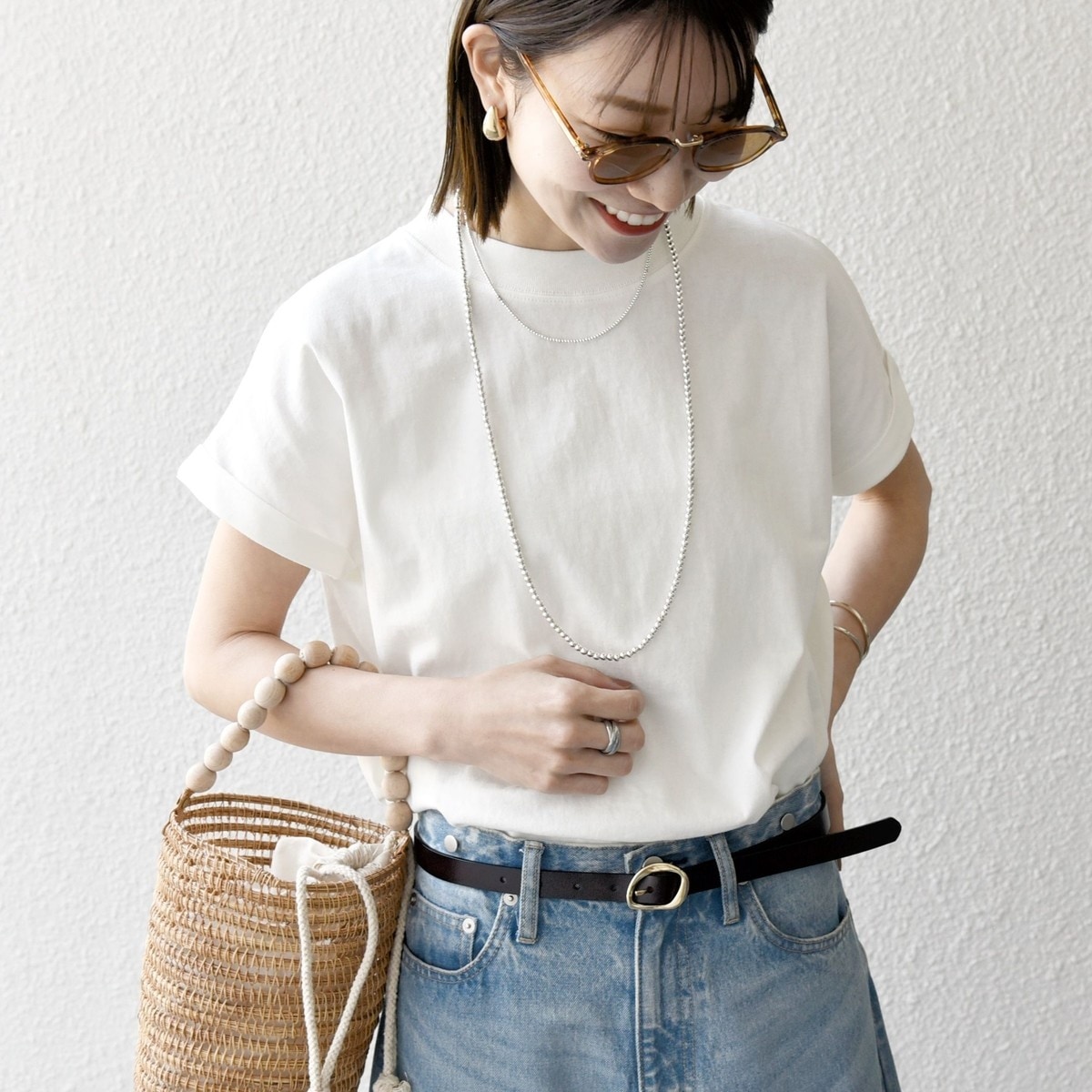 新品・未使用【SLOANE 】ウールxコットン フリンジフレンチスリーブ 2