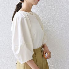 SHIPS any:〈洗濯機可能〉コクーン スリーブ ブラウス | シップス 