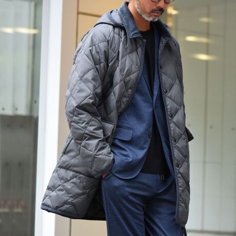 SHIPS any別注】TAION: 〈手洗い可能〉ダウン キルティング フード  