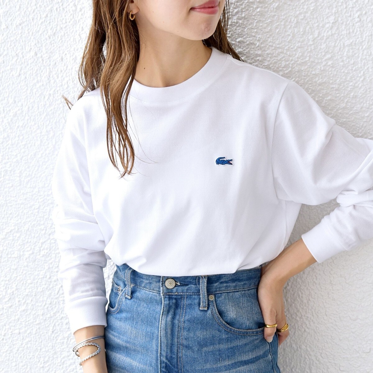 SHIPS any ラコステTシャツ LACOSTE tシャツ 「SHIPS any別注」LACOSTE: ワンポイント ロゴ