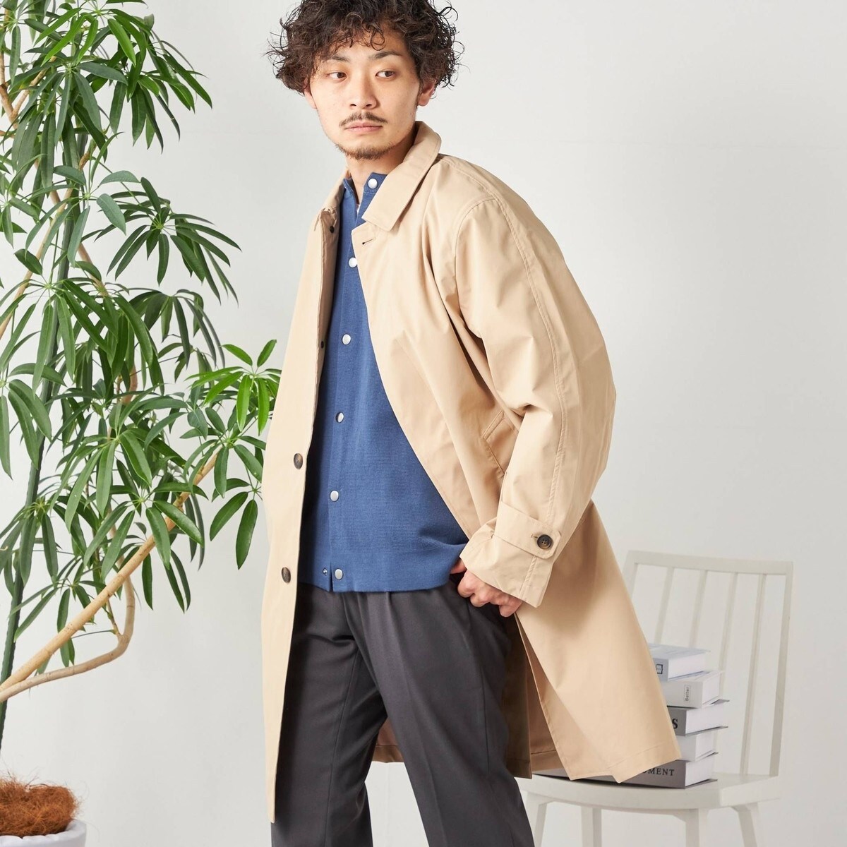 ゆ*い様 SHIPS any: 〈手洗い可能〉3レイヤー バルカラー コート SHIPS any: 〈手洗い可能〉3レイヤー バルカラー コート