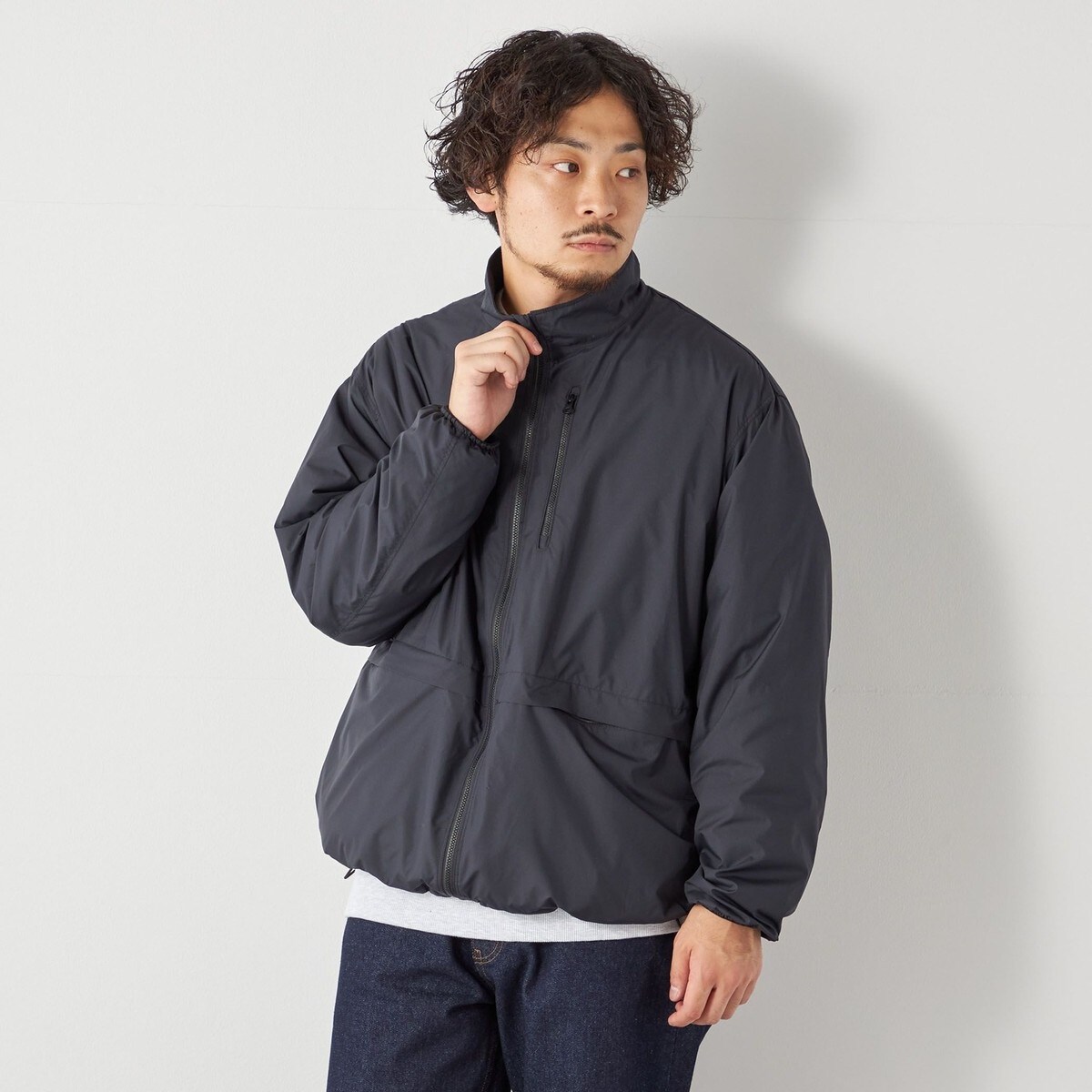 SHIPS any: 〈軽量・撥水・防風〉PERTEX(R) トラックジャケット