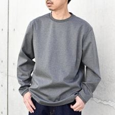 SHIPS any: スムースコットン クルーネック Tシャツ (ロンT)◇