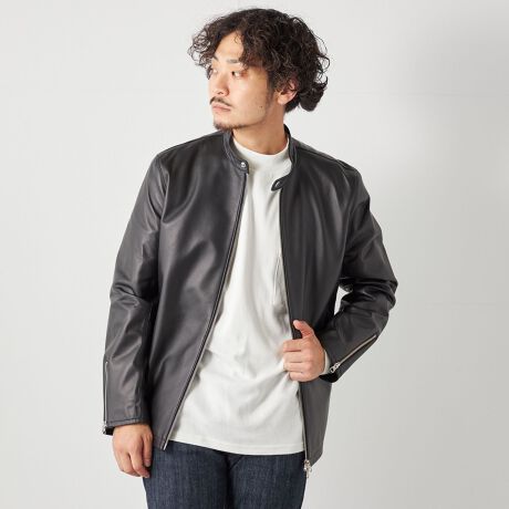 SHIPS any: ラムレザー シングル ライダース ジャケット◇ | シップス 