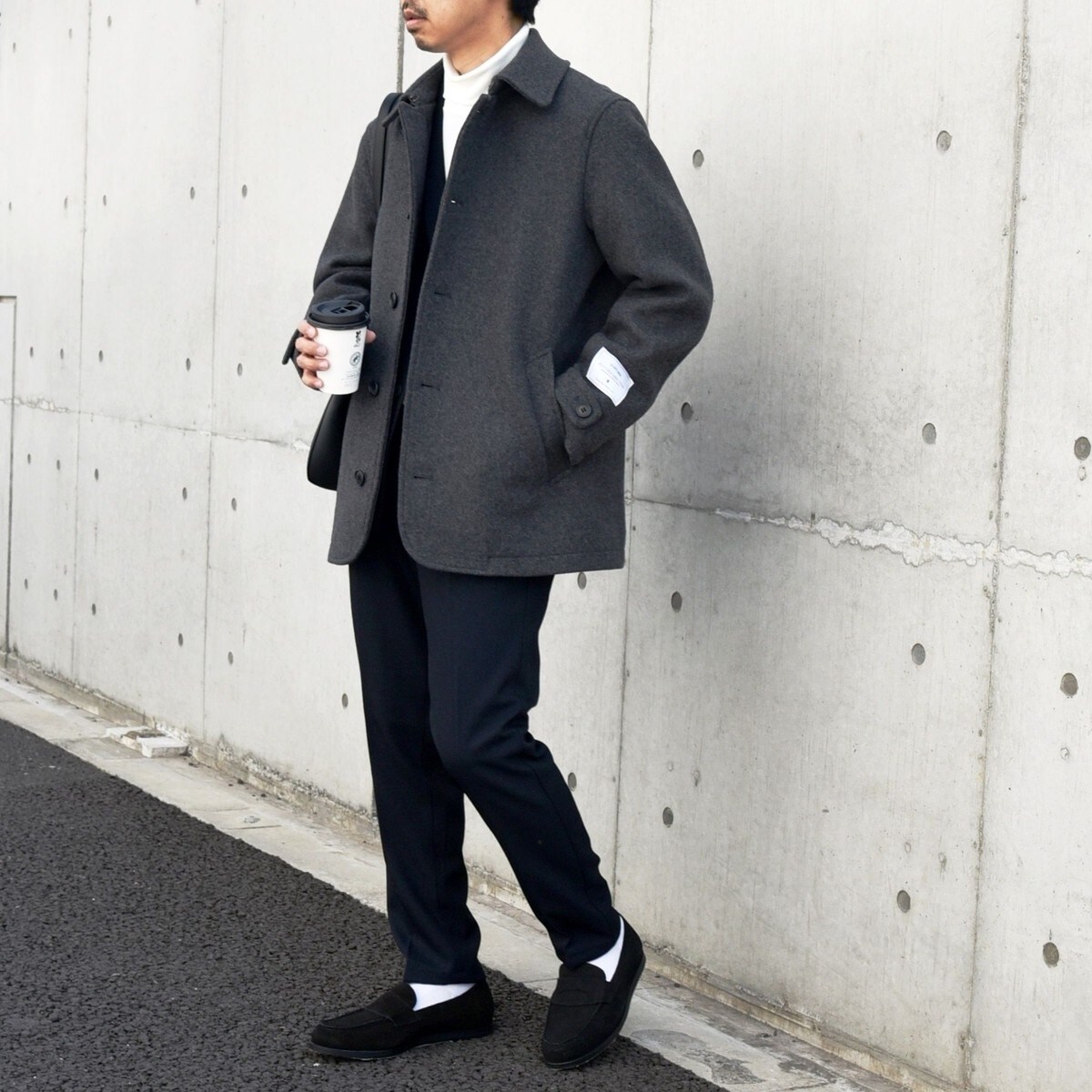 SHIPS any: FUTURE MELTON シングル Pコート 23AW◇ | シップス エニィ