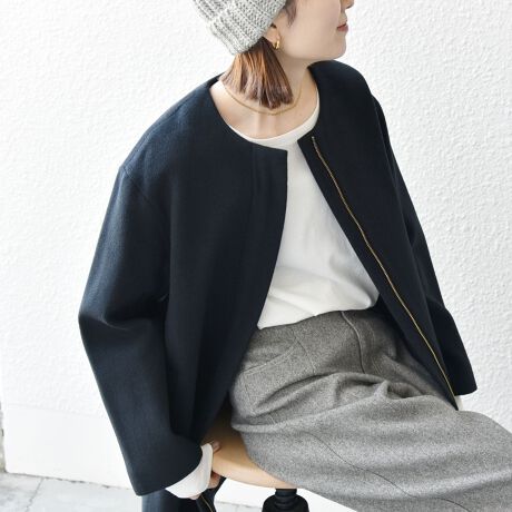 SHIPS any: PONTETORTO ジップ ノーカラー コート | シップス エニィ  