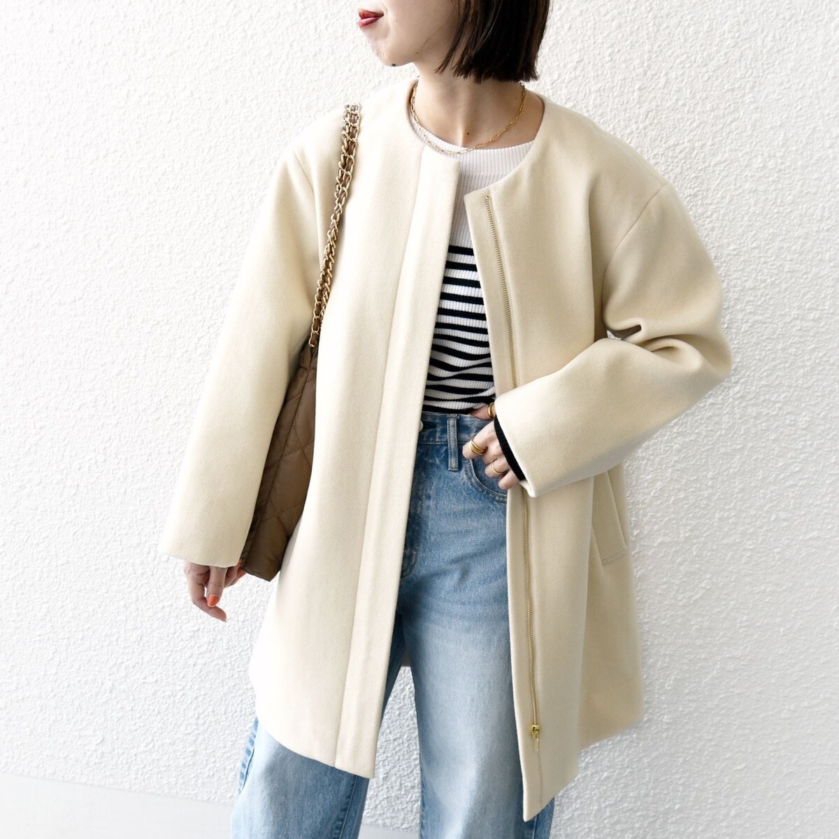 Ships any シップス　ウールコート　Pコート　PONTETORTO Ships any シップス ウールコート Pコート PONTETORTO