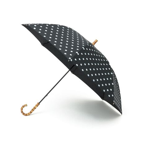 Traditional Weatherwear: ドット バンブー ハンドル アンブレラ 
