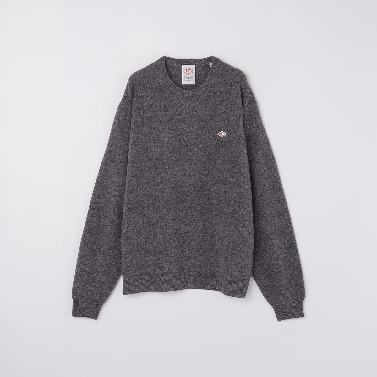 ★極美品★DANTON★ラムウールクルーネックプルオーバー ★ DANTON ダントン ラムウール クルーネック プルオーバー 長袖