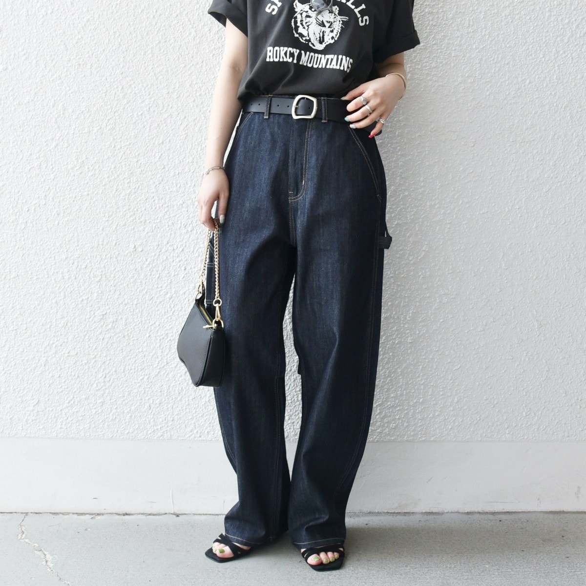 かぐれ｜デニムボリュームパンツ | Rakuten Fashion(楽天