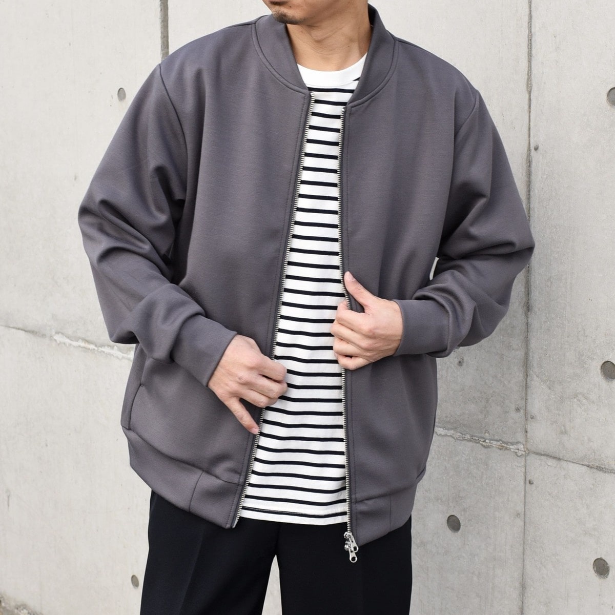 タグ付き未使用♪シップスゆったりウォータープルーフ加工ジップアップブルゾン♪ SHIPS ジップアップブルゾン タグ付き未使用♪シップスゆったり