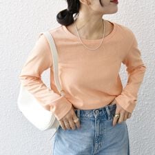 SHIPS any:〈洗濯機可能〉スラブ シアー ロンTEE