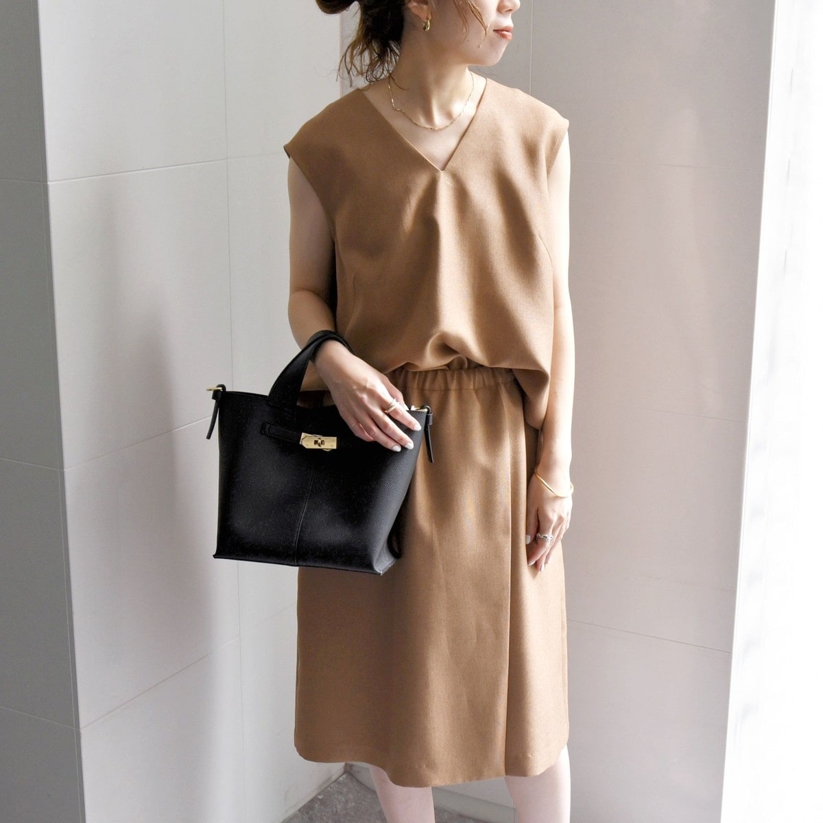 ミッシェルクラン ダブルクロスサファリジャケット、キュロット