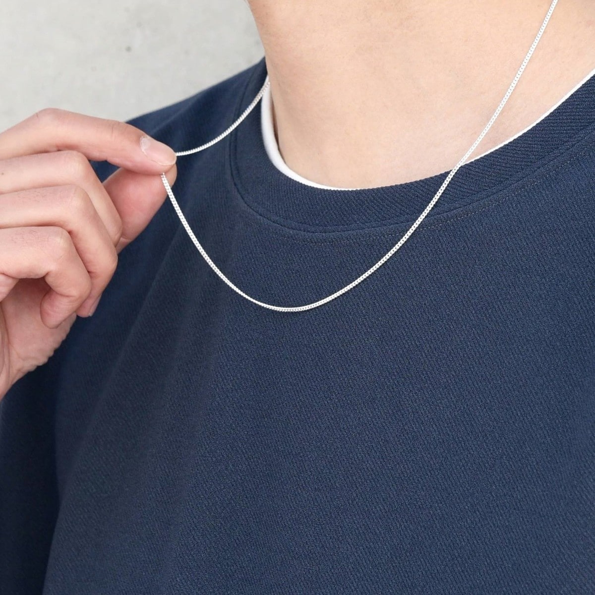 [}C]SHIPS any: SLV925 55cm `F[ lbNX/VbvX GjBiSHIPS anyj CgzCg