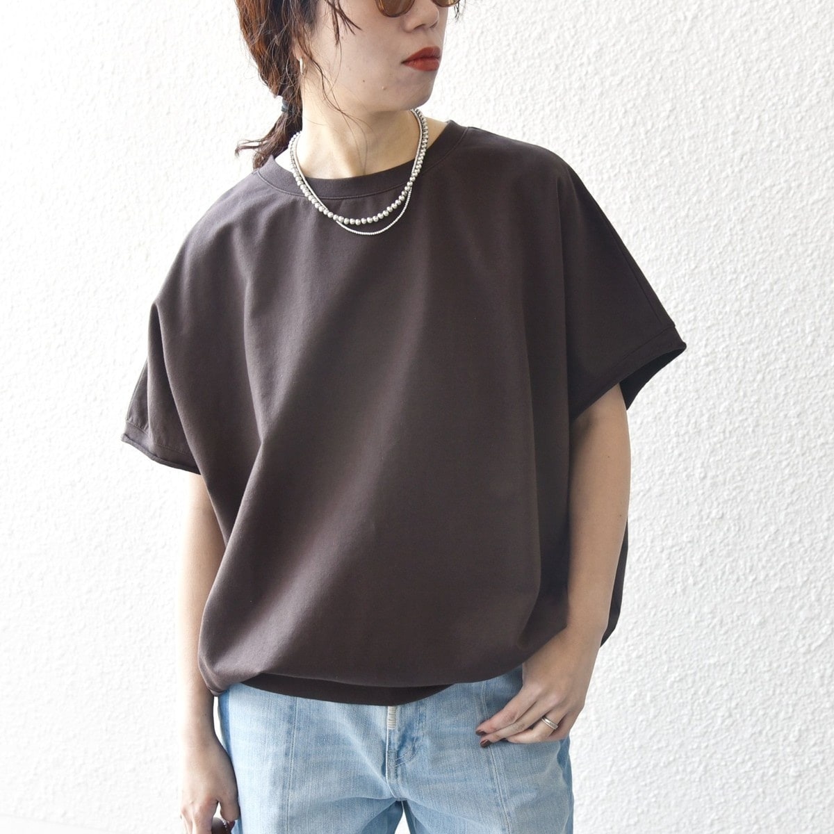 SHIPS for women / シップスウィメン SHIPS any:〈洗濯機可能〉インレイ コクーン ショートスリーブ プルオーバー SHIPS｜SHIPS any:<洗濯機可能>インレイ コクーン ショート