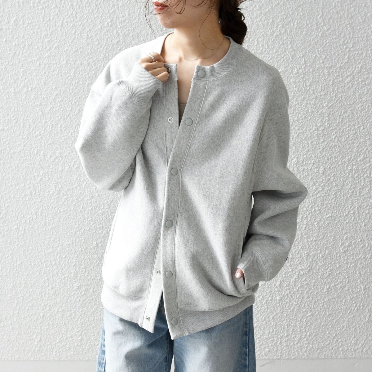 SHIPS any別注】Champion: リバースウィーブ(R) クルーネック