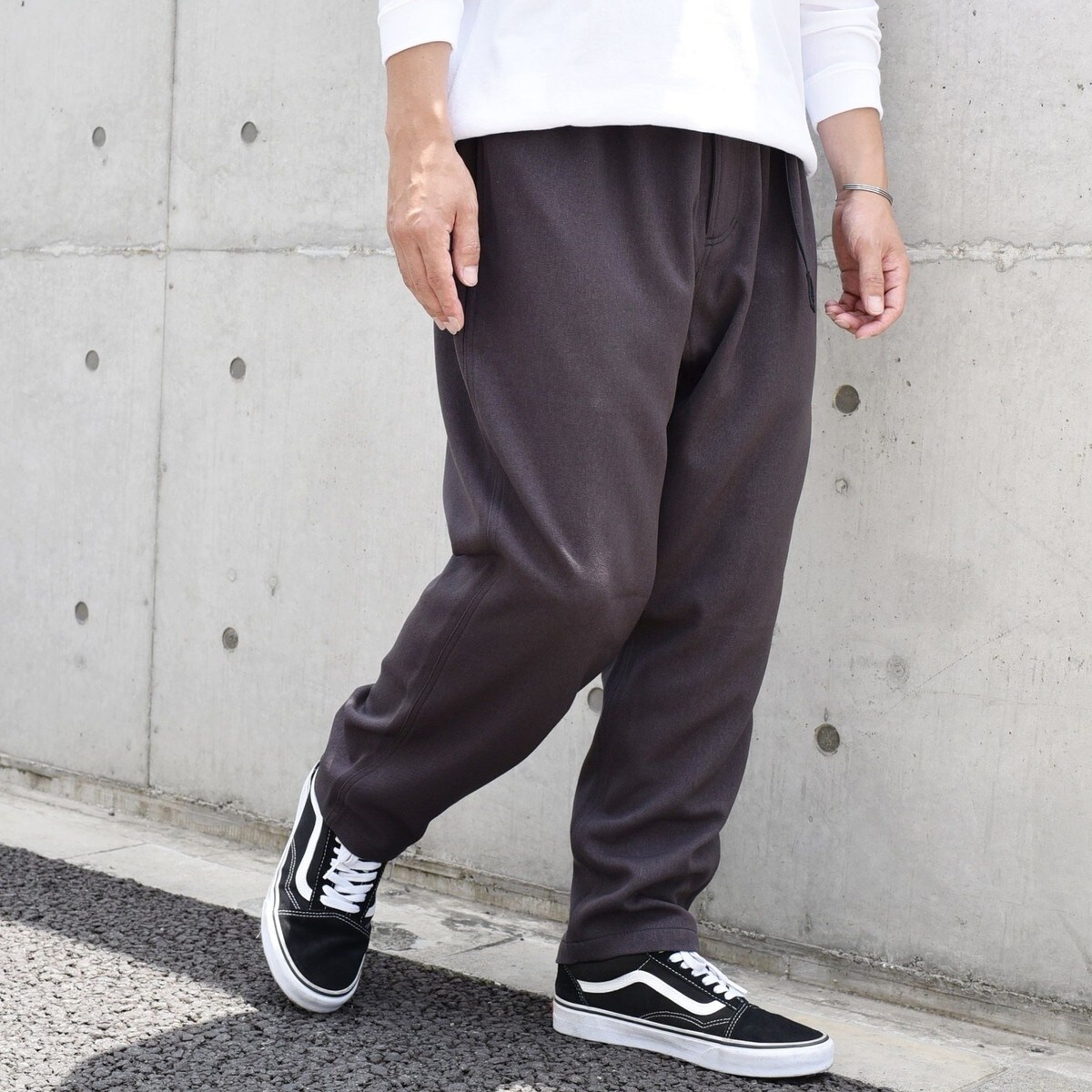 SHIPS any別注】GRAMICCI: ウールライク ルーズ テーパード パンツ