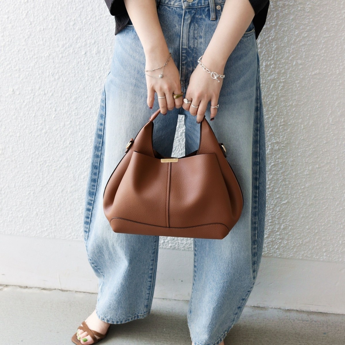 SHIPS any別注】M Rose: 2WAY レザー ボストン ショルダー