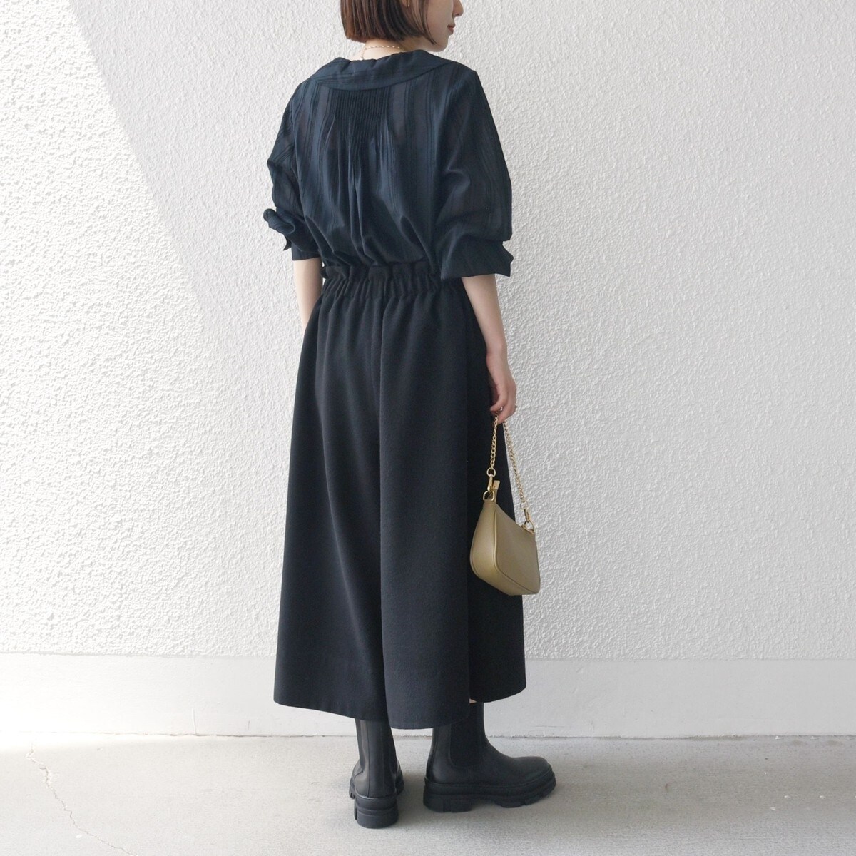 SHIPS any〈洗濯機可能〉ウールライク ギャザー キュロット パンツ SHIPS any:〈洗濯機可能〉ウールライク ギャザー キュロット パンツ