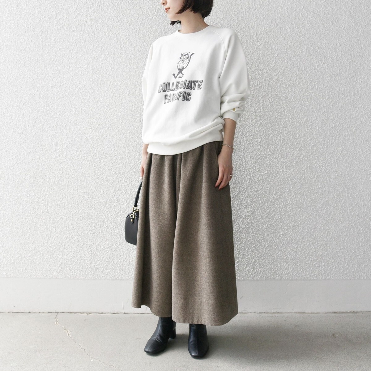 SHIPS any:〈洗濯機可能〉ウールライク ギャザー キュロット パンツ