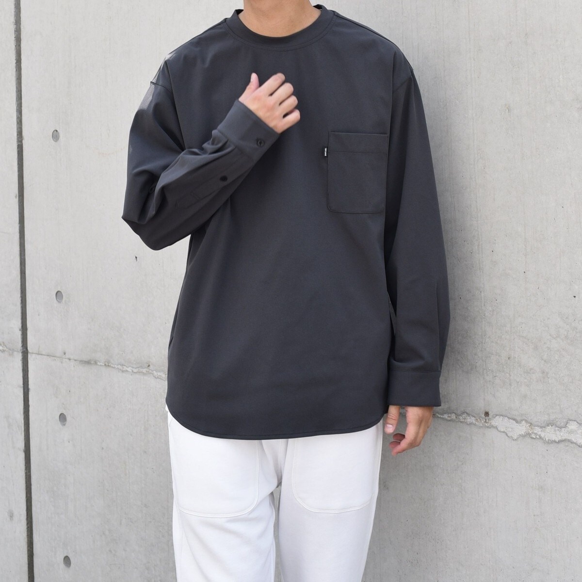 SHIPS any: SORONA(R) ストレッチ ジャージー ポケット Tシャツ (ロンT)◇ SHIPS any: SORONA(R) ストレッチ ジャージー ポケット Tシャツ