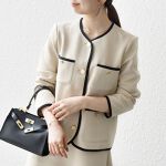 SHIPS any: ダブル ジャージー パイピング ジャケット［NAVY BLUE 