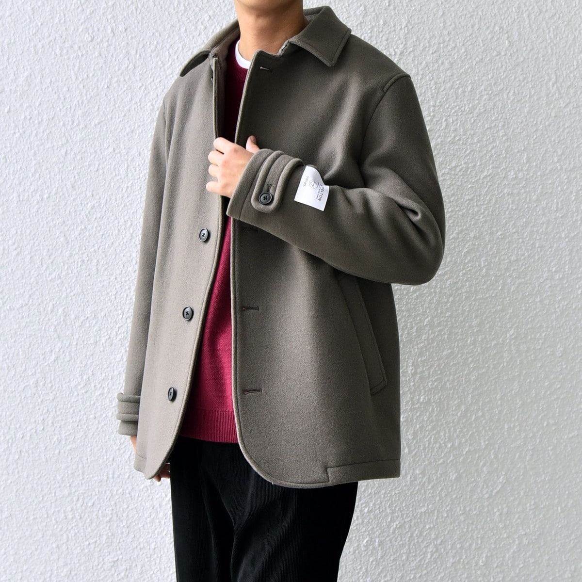 SHIPS any: PURE WOOL MELTON シングル Pコート◇ | シップス エニィ