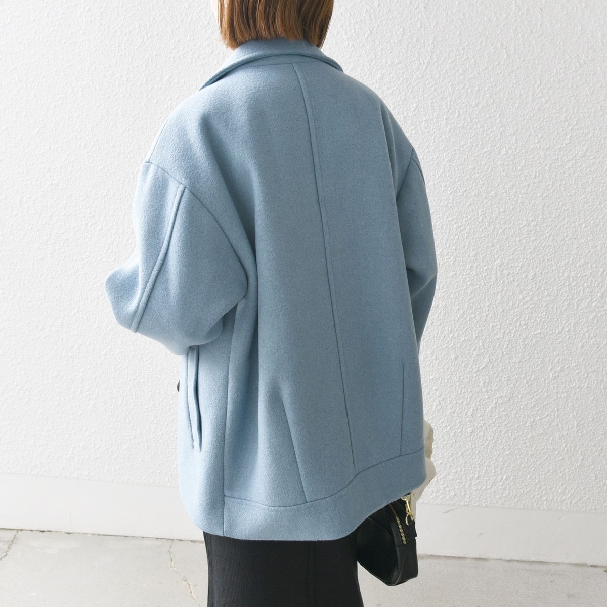 ウール ミックス コクーン ショート Pコート　SHIPS any SHIPS any: ウール ミックス コクーン ショート Pコート｜ SHIPS 公式