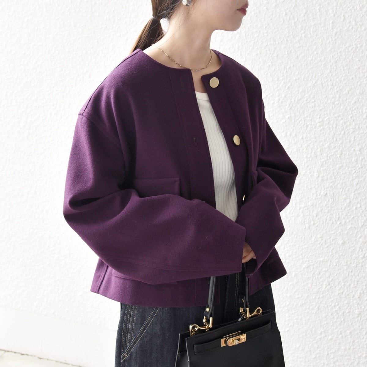 ジャーナルスタンダード　ノーカラージャケット JOURNAL STANDARD｜ジャーナルスタンダードのノーカラー