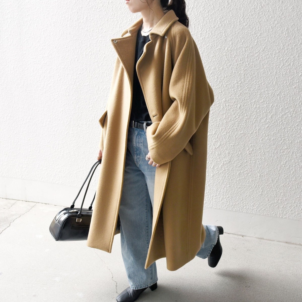 WEB限定】SHIPS any: バルマカーン コクーン コート 24FW