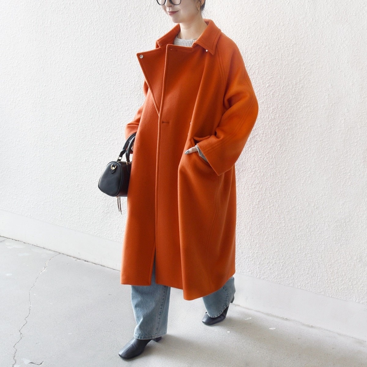 WEB限定/追加予約》SUPER140 ダブルフェイスベルテッドコート