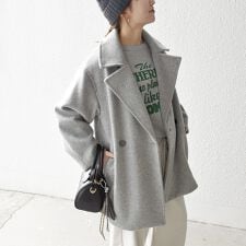 シップス エニィ(SHIPS any)の【WEB限定】SHIPS any: ウール コクーン テーラード ショート コート 25AW