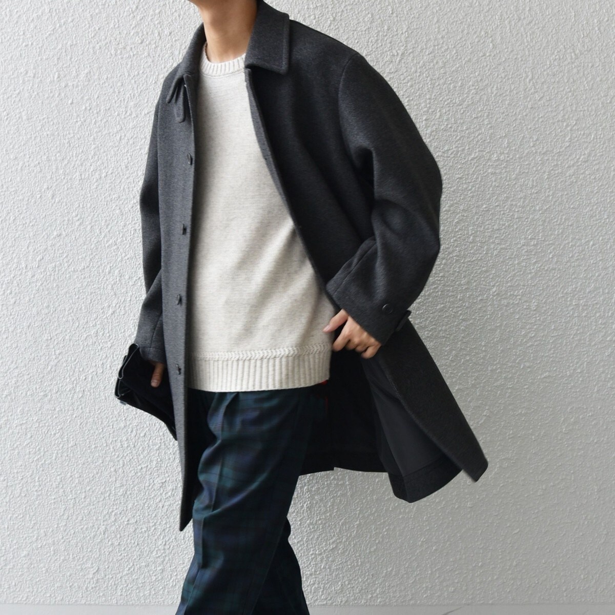 SHIPS any: PURE WOOL MELTON ステンカラー コート ◇ | シップス