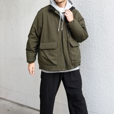 SHIPS any:〈撥水・防風等〉多機能 中綿 2トーン スタンド ブルゾン◇