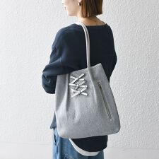 《追加予約》【WEB限定】SHIPS any: ラメ フロント リボン トートバッグ