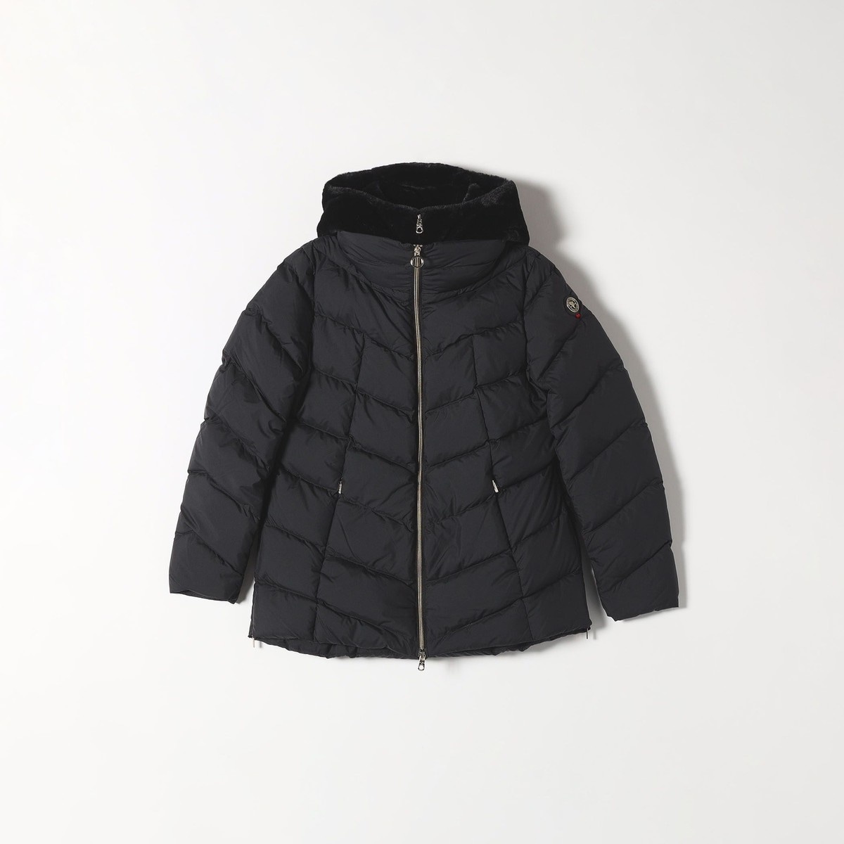 SHIPS any 別注　TAION ノーカラーキルティングコート SHIPS any別注】TAION:〈手洗い可能〉パイピング ノーカラー