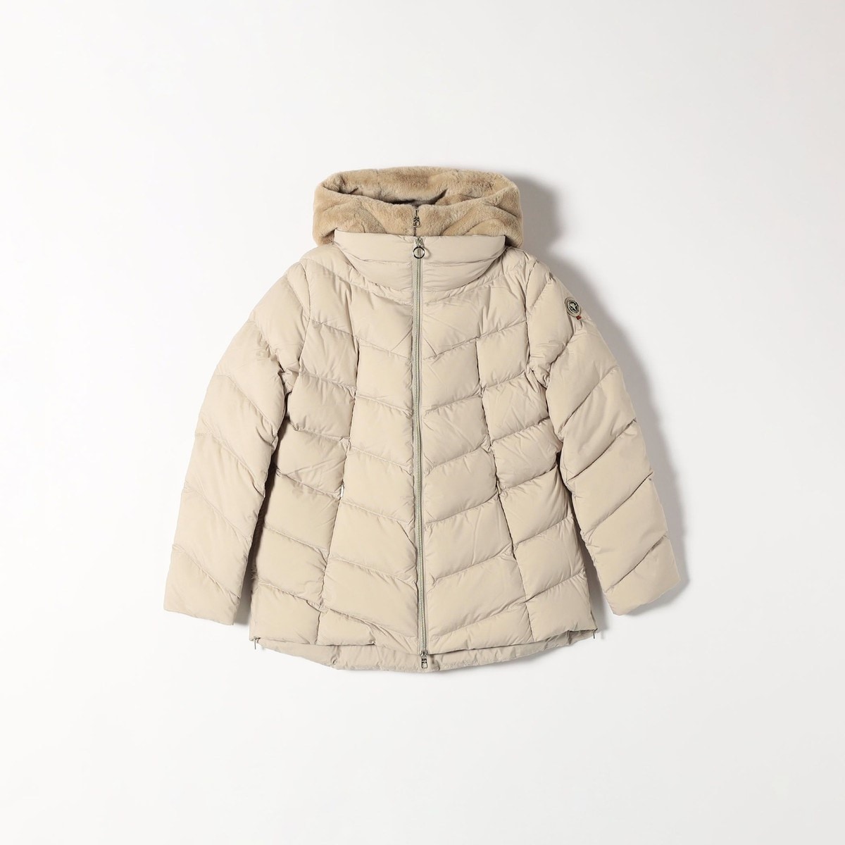 CAPE HORN: ALVAREZ MATT セミロング フード付き ダウン コート