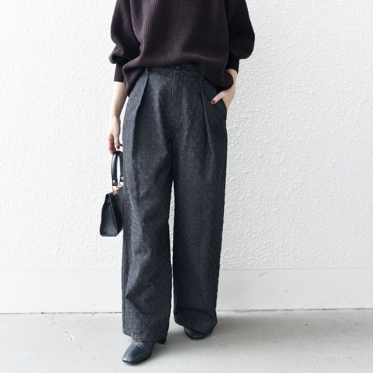 bon_meurコクーンシルエットデニムパンツ　SHIPSシップス SHIPS｜bon_meur:<洗濯機可能>コクーン シルエット デニム