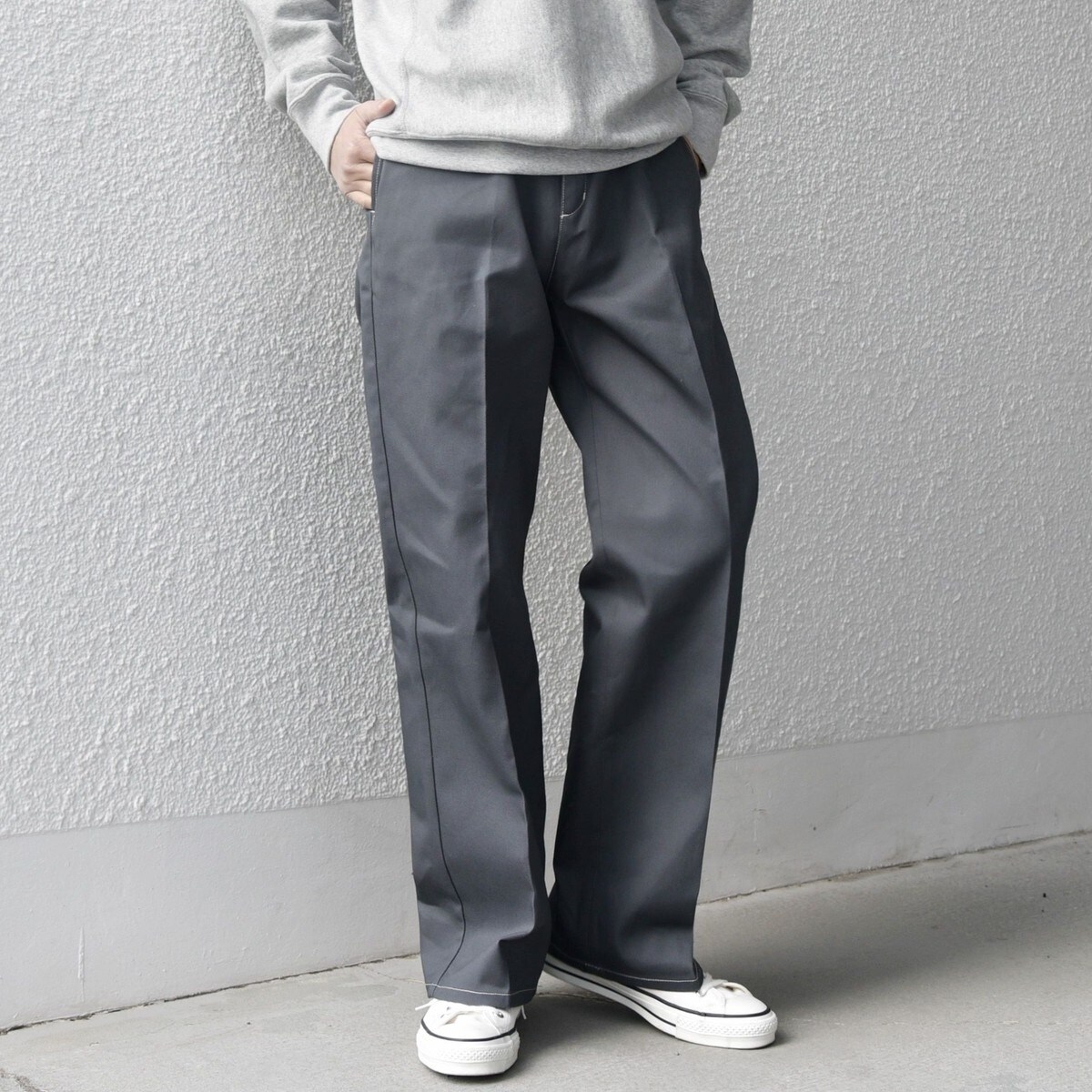 SHIPS any別注】Dickies:〈洗濯機可能〉T/C ツイル チノパンツ