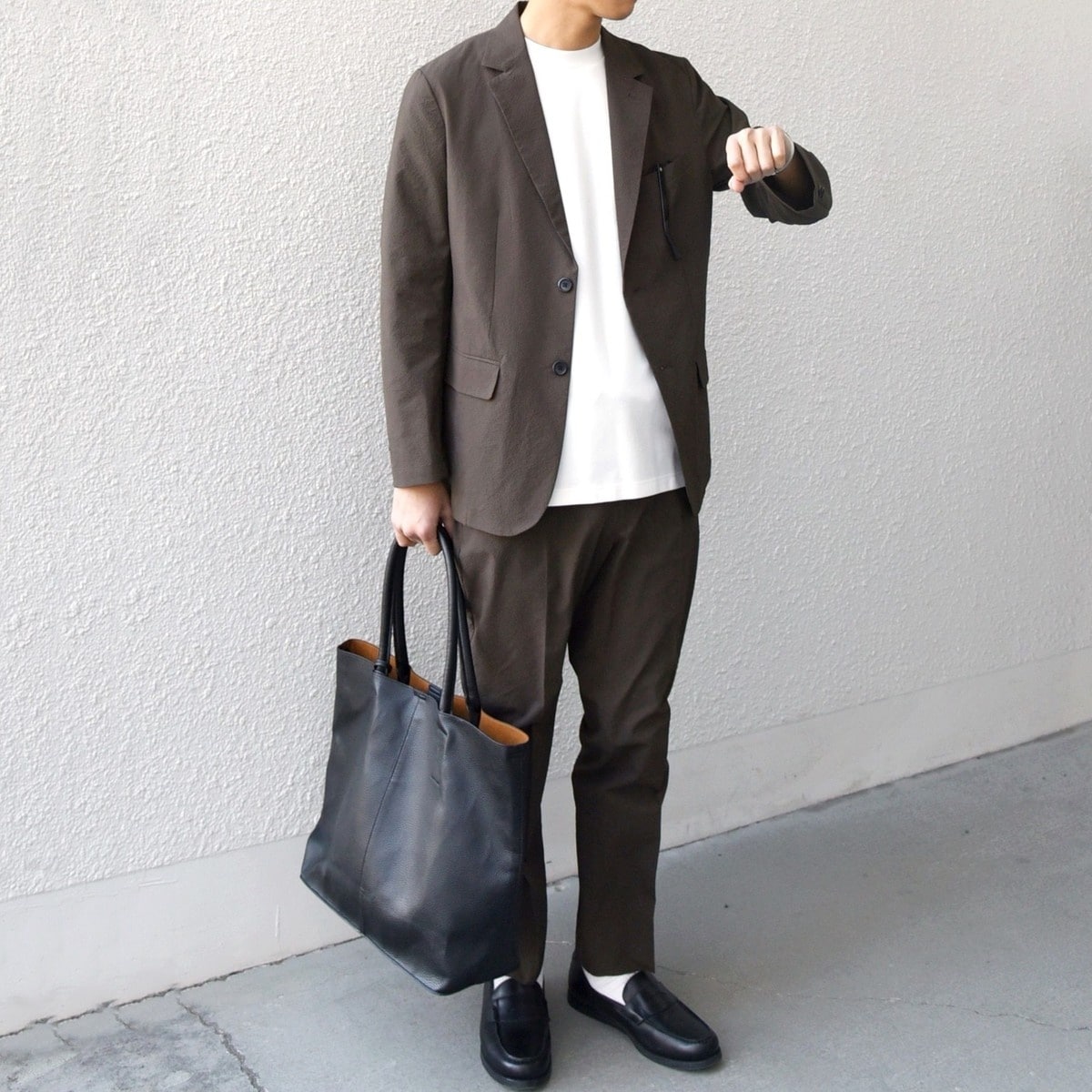 SHIPS any:〈撥水/軽量/ストレッチ〉SOLOTEX(R) シアサッカー セットアップ スー