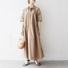 SHIPS any:〈洗濯機可能〉タイプライター ボリューム シャツ ワンピース